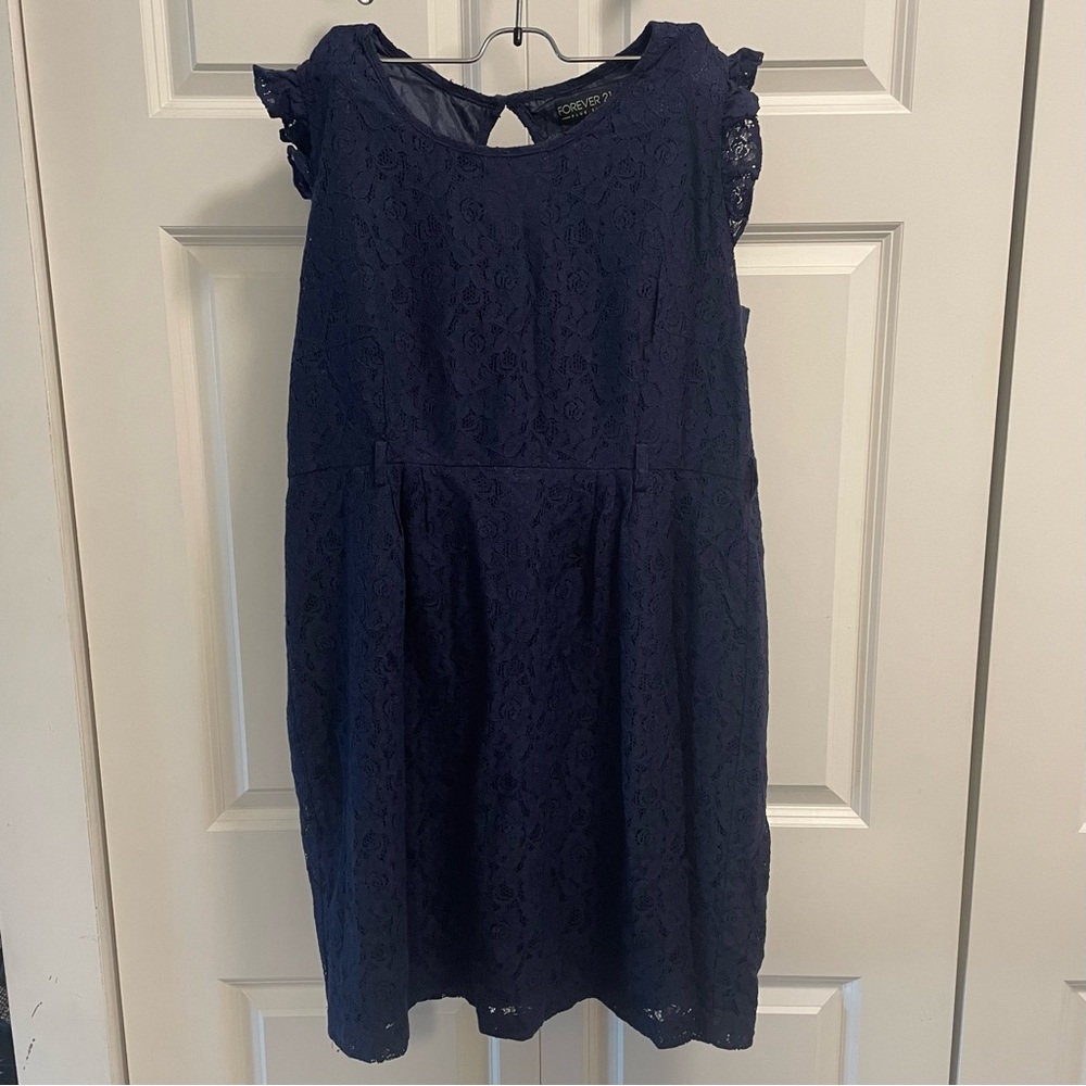 Forever 21 Blue Sleeveless Sundress